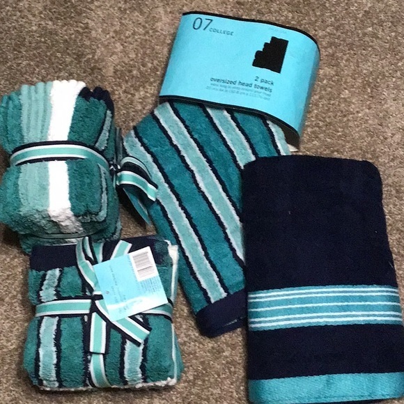 Other - New 2 hair towels & 16 wash cloths